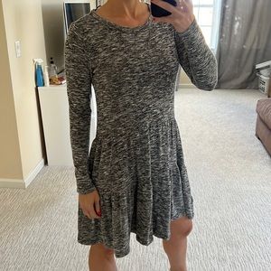 Heathered lightweight sweater dress